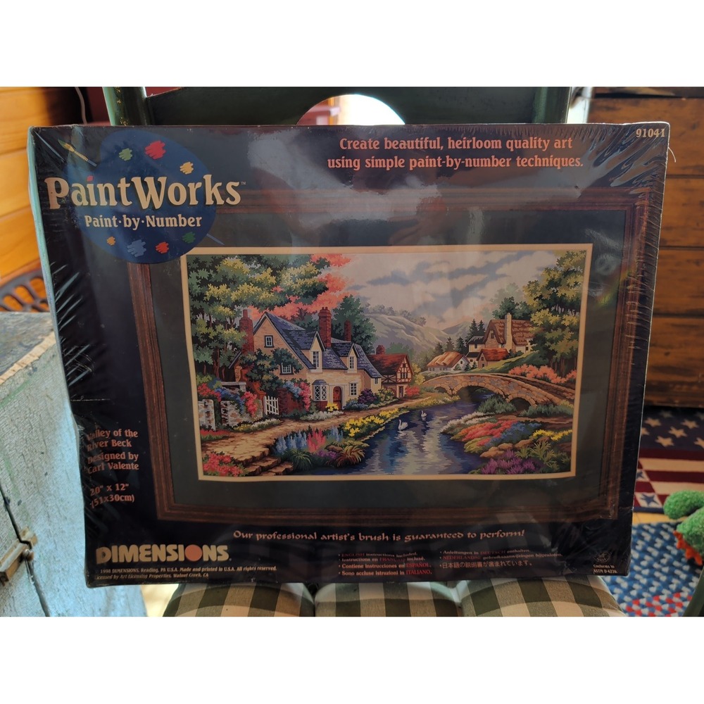 Vintage Sealed Paint Works Dimensions Valley Of The River Beck Carl Valente